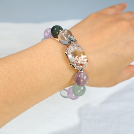 Phantom Crystal Bracelet | The Misty Shadow Conceals the Spiritual Breath, Condensing the Auspicious Energy Barrier of the Void C041D